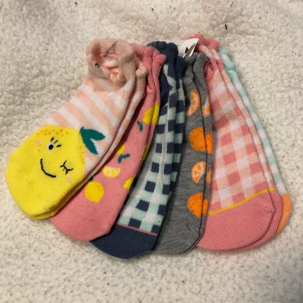 Set of 5 Pairs of Socks ~ Kids Shoe Size 9-13